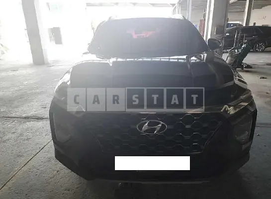 Photo 2 of 47: 2019 Hyundai Santa Fe, VIN KMHS381ADKU137756 — Korean insurance auction