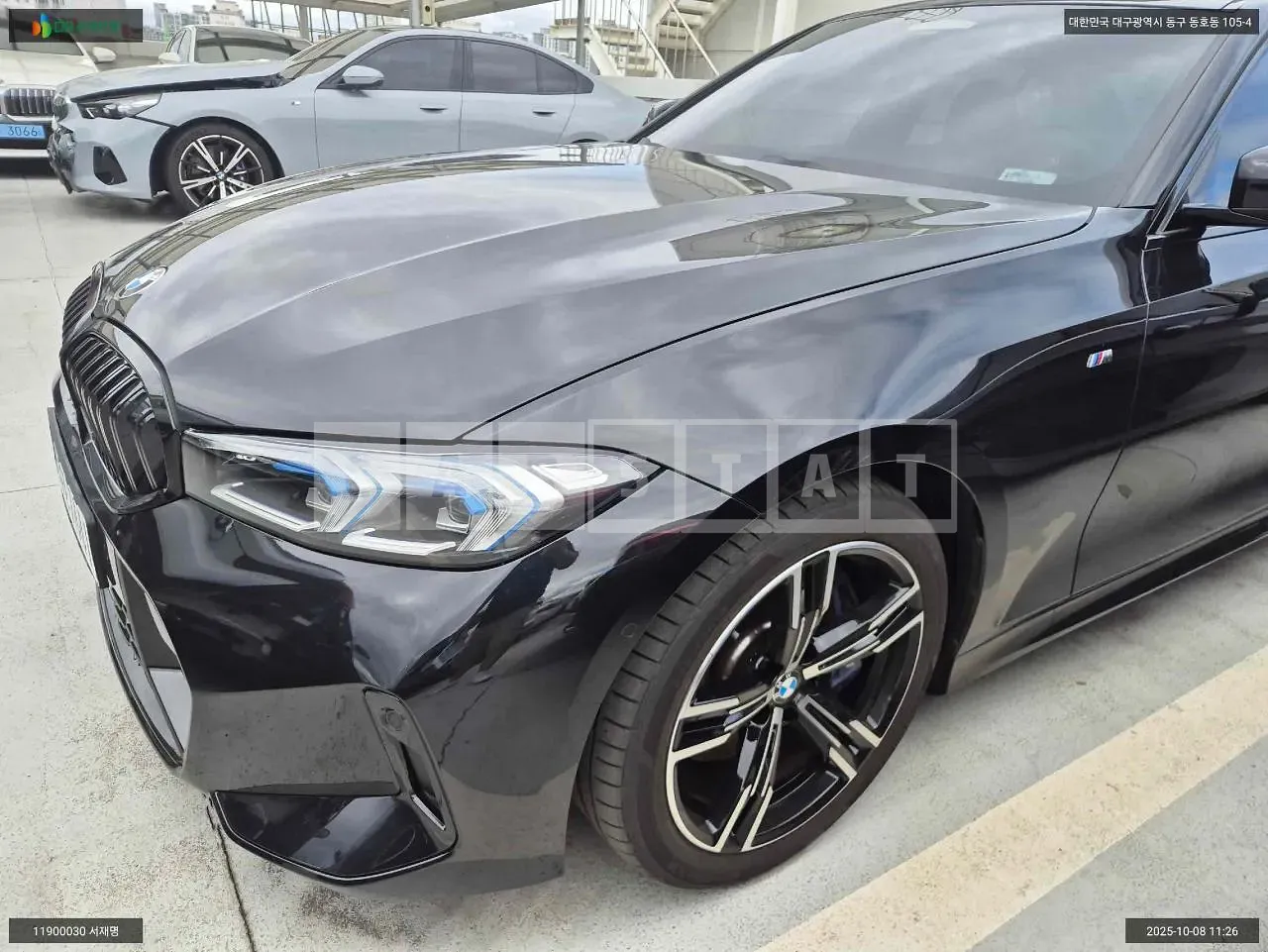 Photo 2 of 16: 2024 BMW 320i, VIN WBA11FF0XSFT66332 — Korean insurance auction