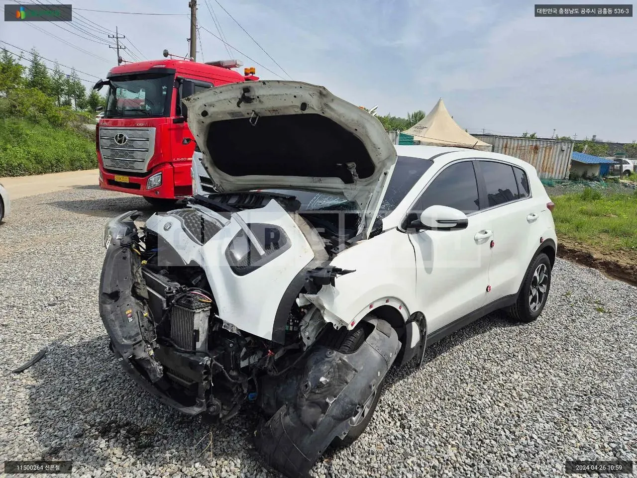 Photo 2 of 22: 2018 Kia Sportage, VIN KNAPM813BKK603528 — Korean insurance auction