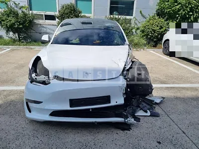 Photo 1 of 69: 2022 Tesla Model 3 Long Range, VIN 5YJ3E1EB2NF149338 — Korean insurance auction