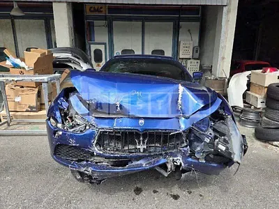 Photo 1 of 17: 2015 Maserati Ghibli, VIN ZAM57RTA2G1170970 — Korean insurance auction
