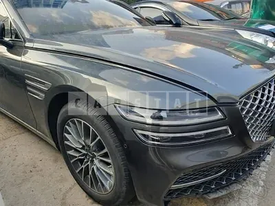 Photo 1 of 42: 2021 Genesis G80, VIN KMTGB41CBNU104430 — Korean insurance auction
