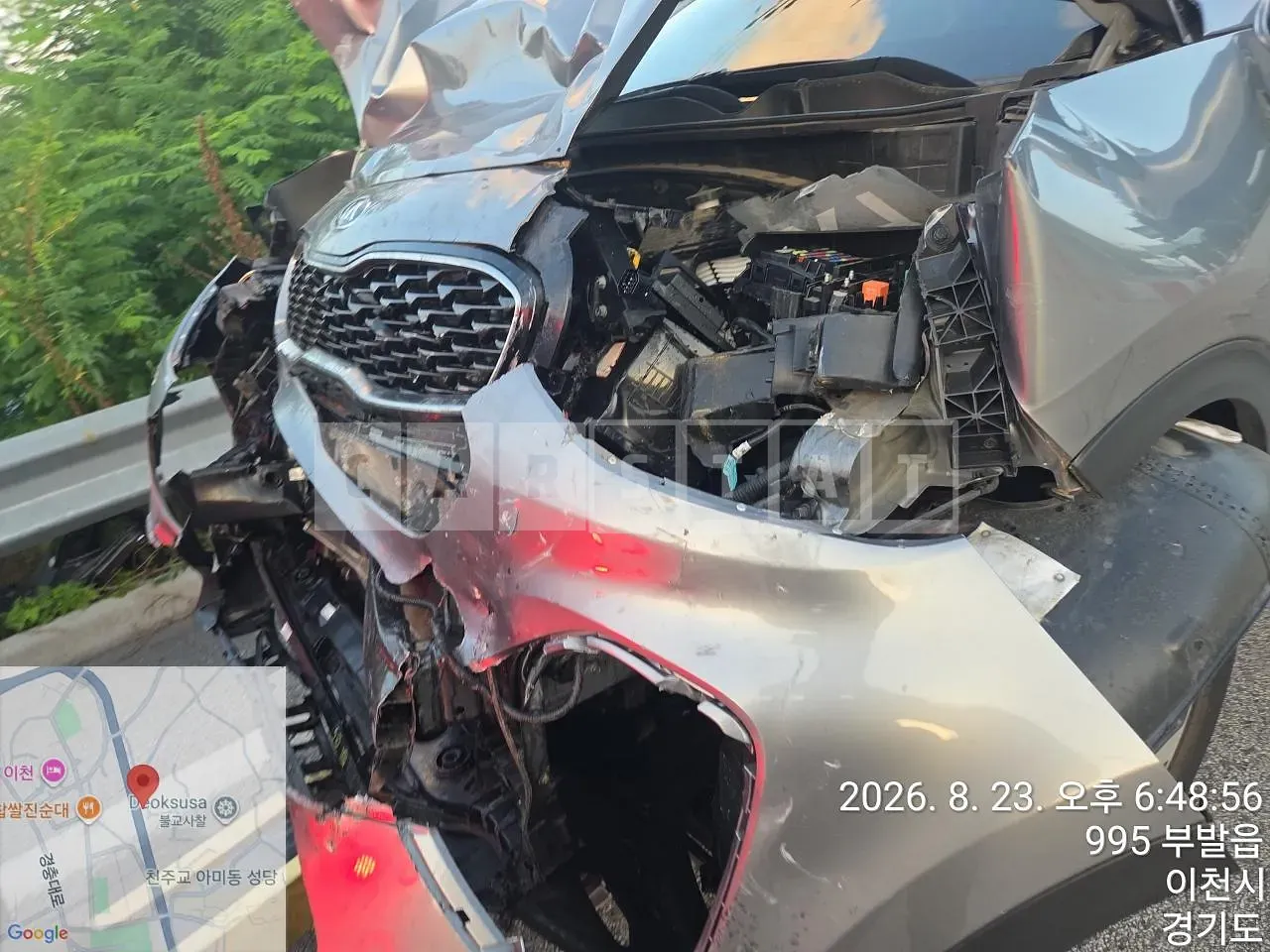 Photo 2 of 12: 2018 Kia Sportage, VIN KNAP681ABKK624621 — Korean insurance auction