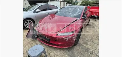 Photo 1 of 27: 2025 Tesla Model 3 Long Range, VIN LRW3E7EK1SC507599 — Korean insurance auction