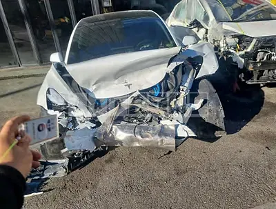 Photo 1 of 17: 2020 Tesla Model 3 Long Range, VIN 5YJ3E1EBXLF725691 — Korean insurance auction