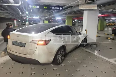 Photo 1 of 7: 2021 Tesla Model Y LongRange, VIN 5YJYGDEE7MF167604 — Korean insurance auction