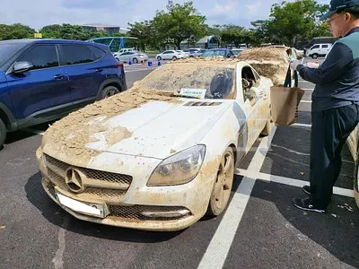 Photo 1 of 5: 2015 Mercedes-Benz Slk 200, VIN WDDPK4JA7FF100342 — Korean insurance auction