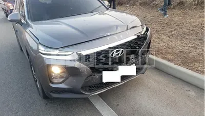 Photo 1 of 6: 2019 Hyundai Santa Fe, VIN KMHS281BBKU107541 — Korean insurance auction