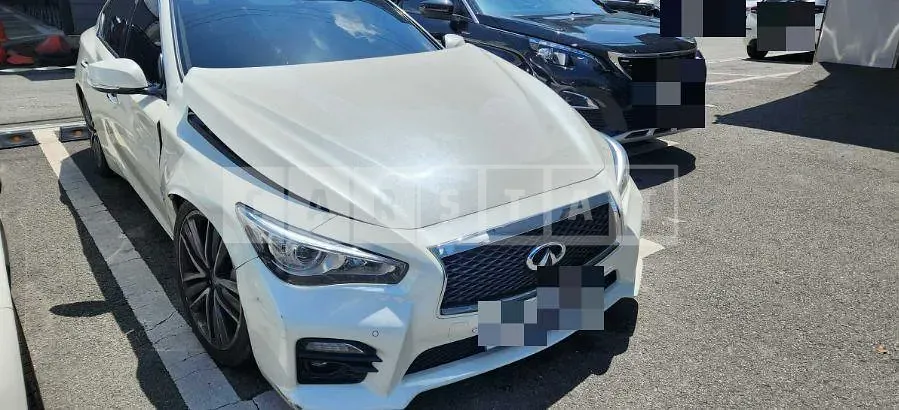 Photo 2 of 21: 2016 Infiniti Q50S Hybrid, VIN JNKAV71EXGM580352 — Korean insurance auction
