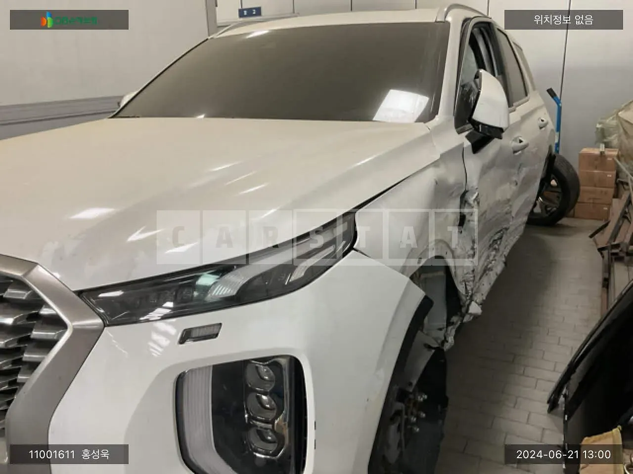 Photo 2 of 16: 2021 Hyundai Palisade, VIN KMHR381ABNU399011 — Korean insurance auction