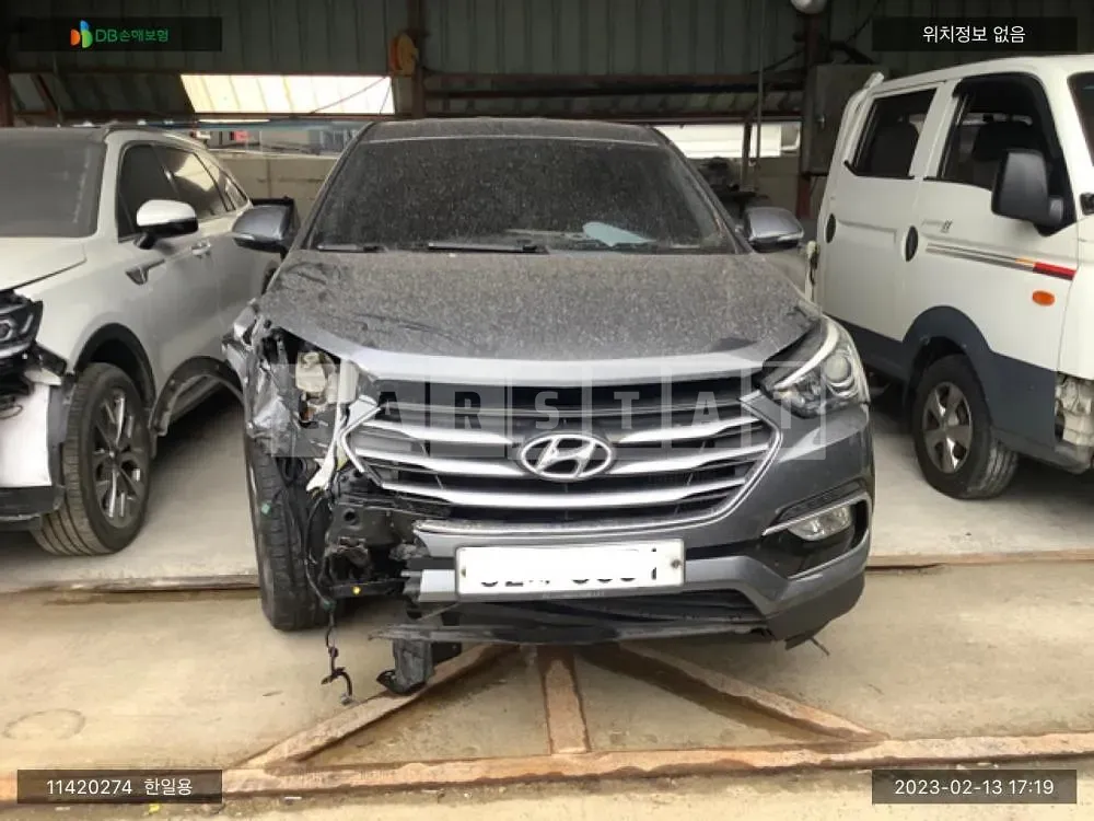 Photo 2 of 24: 2015 Hyundai Santa Fe, VIN KMHSU81UBGU527950 — Korean insurance auction