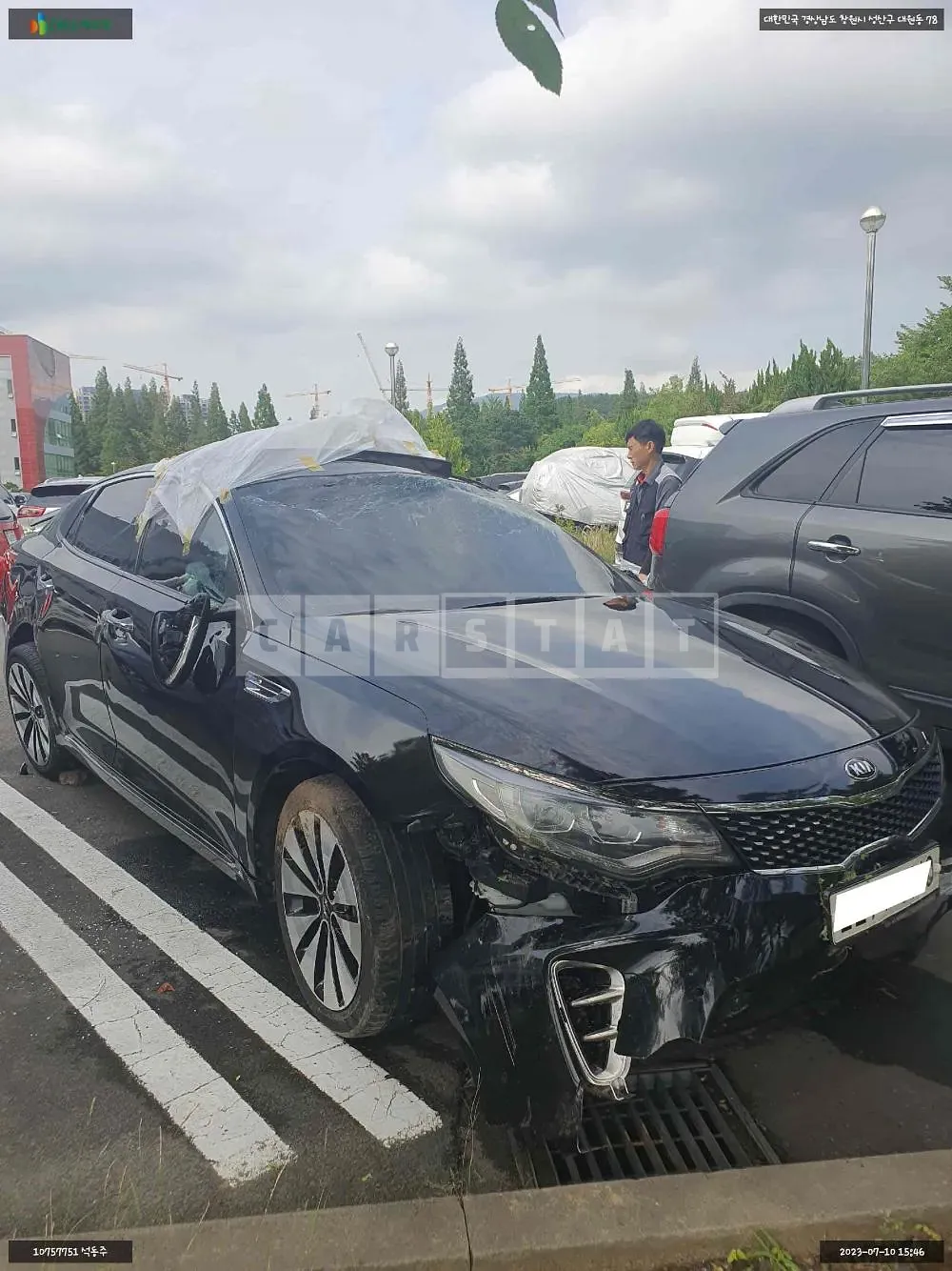 Photo 2 of 10: 2015 Kia K5, VIN KNAGW411BGA010091 — Korean insurance auction