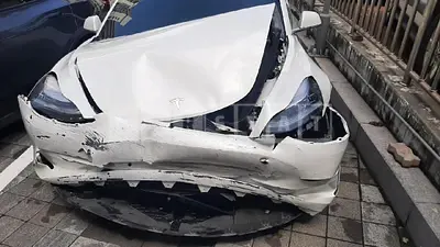 Photo 1 of 47: 2020 Tesla Model 3 Long Range, VIN 5YJ3E1EB7LF727091 — Korean insurance auction