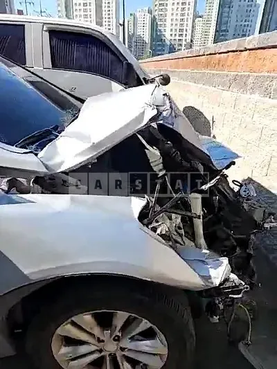 Photo 1 of 38: 2016 Hyundai Santa Fe, VIN KMHSW81UDGU698941 — Korean insurance auction