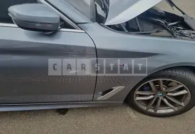 Photo 1 of 9: 2018 BMW 530i xDrive, VIN WBAJD9103JG971799 — Korean insurance auction
