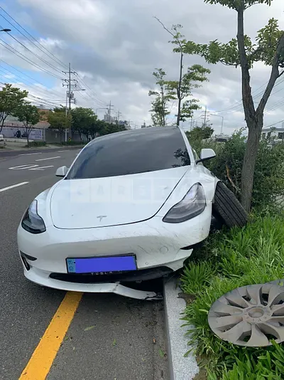 Photo 1 of 16: 2022 Tesla Model 3 Long Range, VIN 5YJ3E1EB9NF149479 — Korean insurance auction