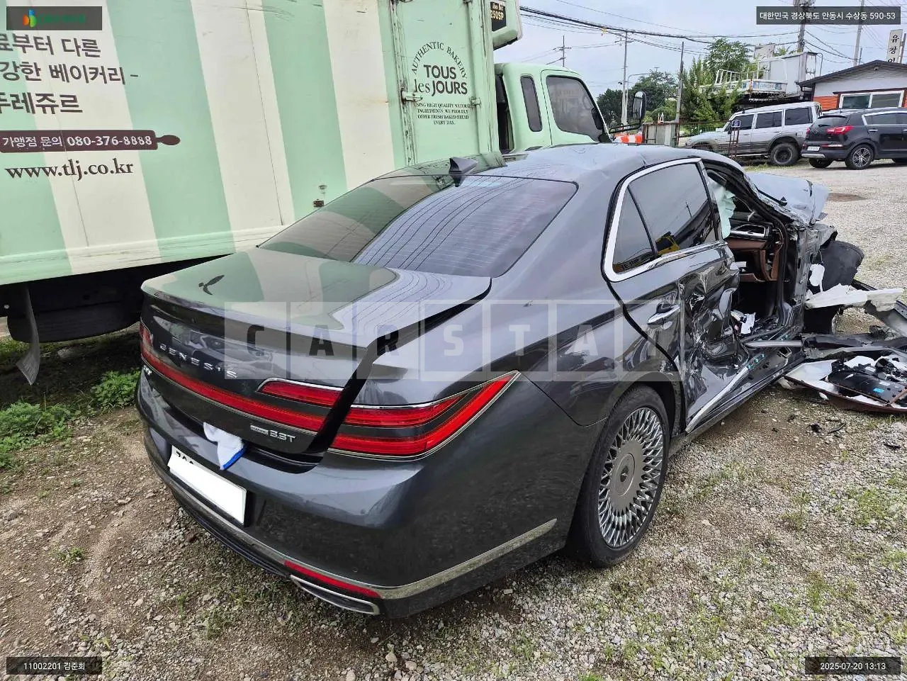 Photo 2 of 15: 2019 Hyundai Genesis G90, VIN KMHG141ADKU074461 — Korean insurance auction