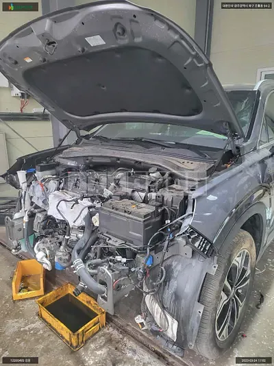 Photo 1 of 45: 2020 Hyundai Santa Fe, VIN KMHS381ABLU279302 — Korean insurance auction