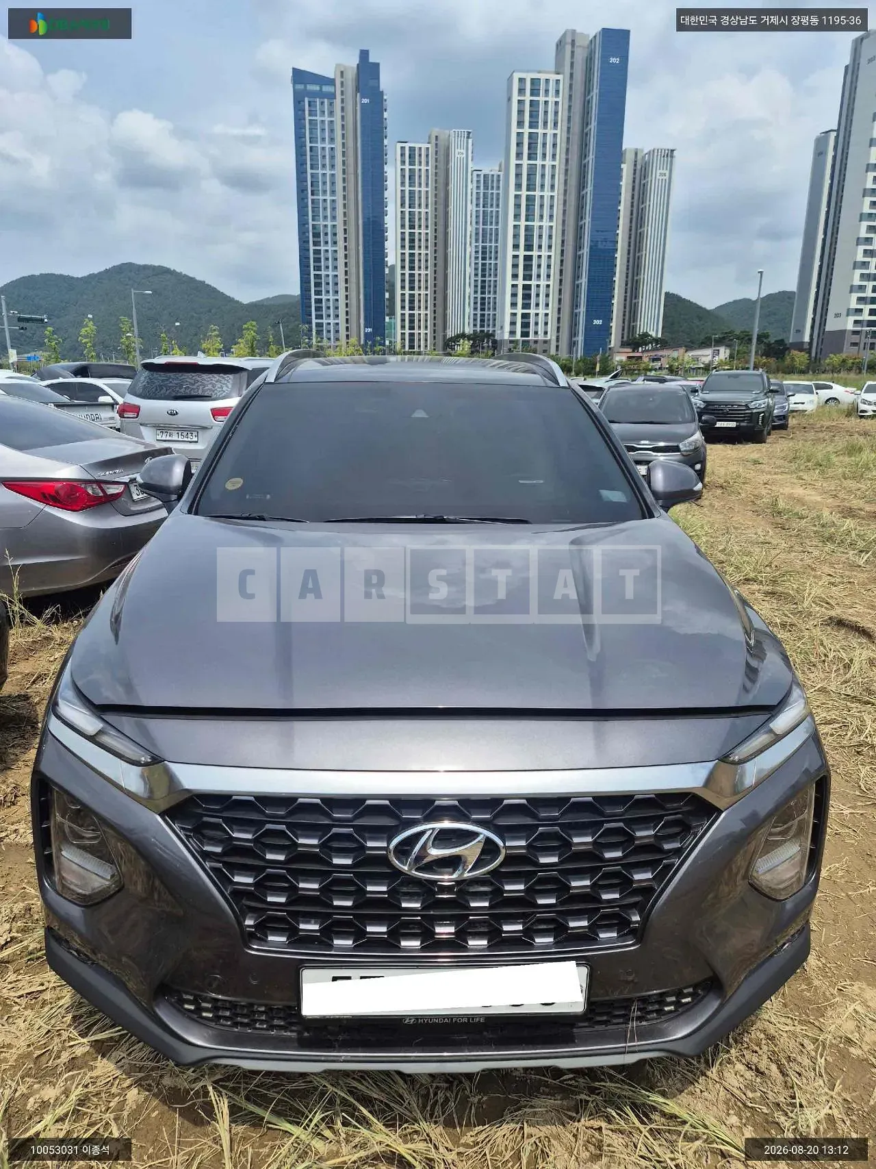Photo 2 of 9: 2019 Hyundai Santa Fe, VIN KMHS381ABKU185439 — Korean insurance auction