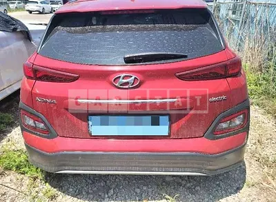 Photo 1 of 18: 2018 Hyundai Kona Electric, VIN KMHK381GFKU013210 — Korean insurance auction