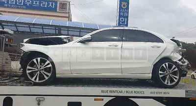 Photo 1 of 5: 2018 Mercedes-Benz C 200d, VIN WDDWF0EB8JR400085 — Korean insurance auction
