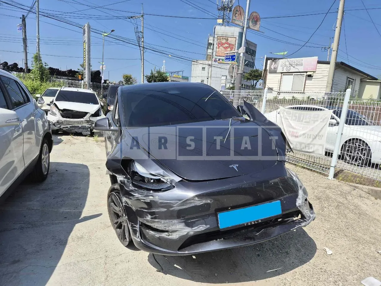 Photo 2 of 17: 2024 Tesla Model Y RWD, VIN LRWYGCFS0RC497763 — Korean insurance auction