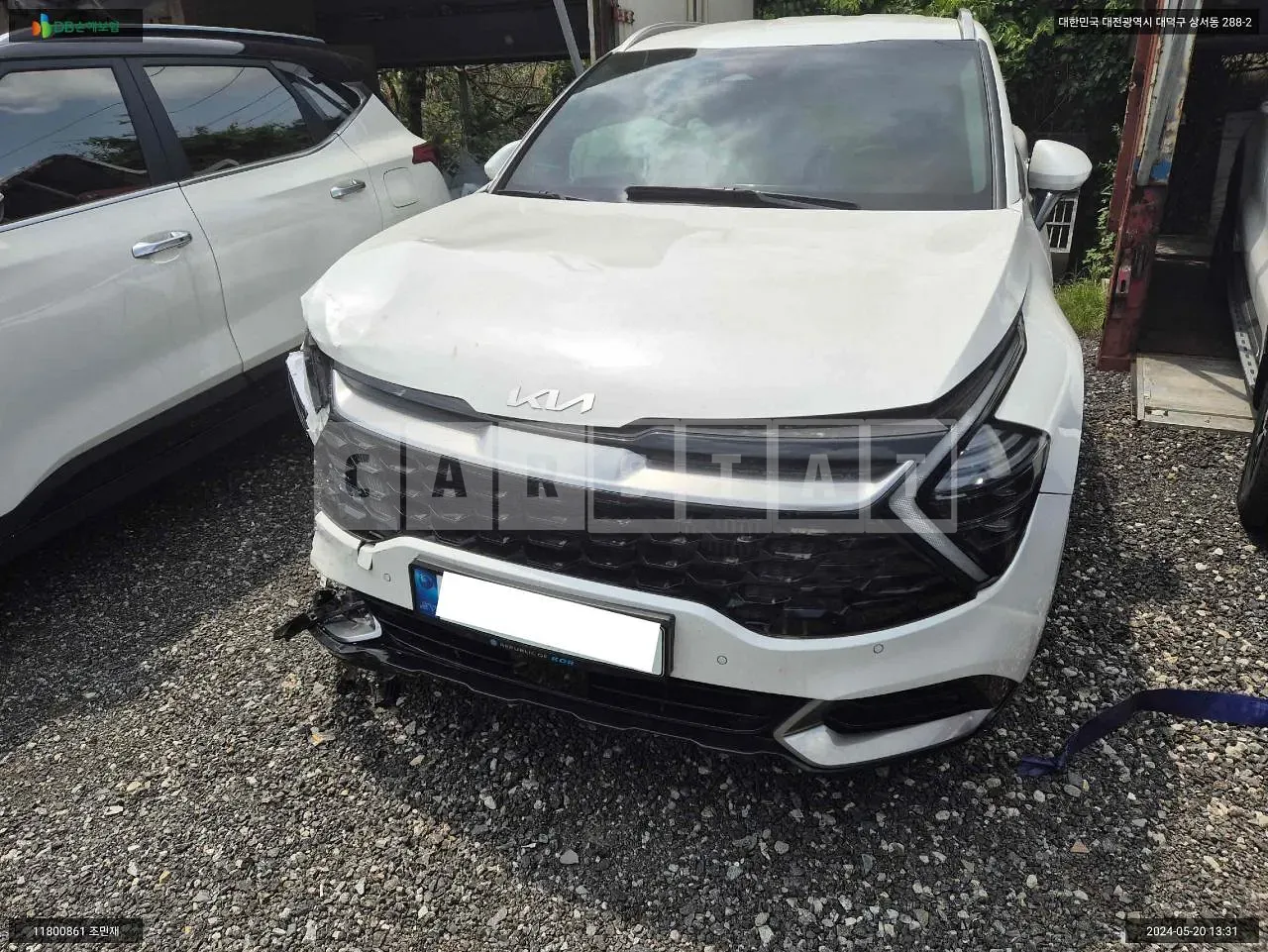Photo 2 of 13: 2021 Kia Sportage, VIN KNAPV81BGNK030628 — Korean insurance auction