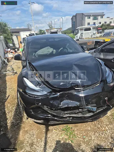 Photo 1 of 12: 2024 Tesla Model Y RWD, VIN LRWYGCFS0RC565723 — Korean insurance auction
