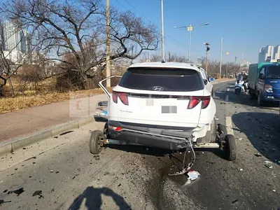Photo 1 of 7: 2021 Hyundai Tucson 1.6 (Gasoline), VIN KMHJB81BGMU067635 — Korean insurance auction