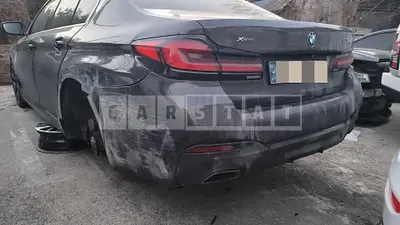 Photo 1 of 5: 2021 BMW 530i xDrive, VIN WBA31BJ04MWX00253 — Korean insurance auction