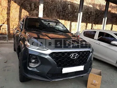Photo 1 of 20: 2019 Hyundai Santa Fe, VIN KMHS281BBKU115236 — Korean insurance auction
