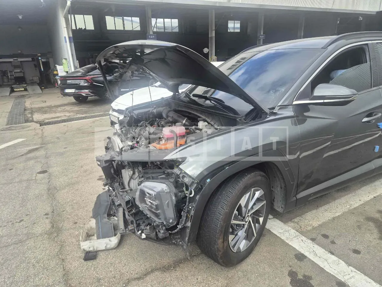 Photo 2 of 9: 2021 Hyundai Tucson Hybrid, VIN KMHJE811BNU038943 — Korean insurance auction
