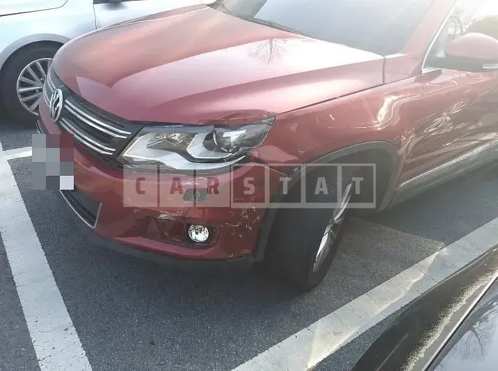 Photo 2 of 5: 2014 Volkswagen Tiguan 2.0 TDI Blue Motion, VIN WVGZZZ5NZFW012524 — Korean insurance auction