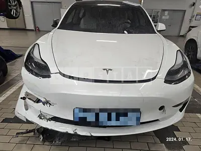 Photo 1 of 14: 2021 Tesla Model 3 Performance, VIN 5YJ3E1EC3MF912121 — Korean insurance auction