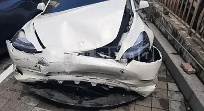 Photo 1 of 50: 2020 Tesla Model 3 Long Range, VIN 5YJ3E1EB7LF727091 — Korean insurance auction