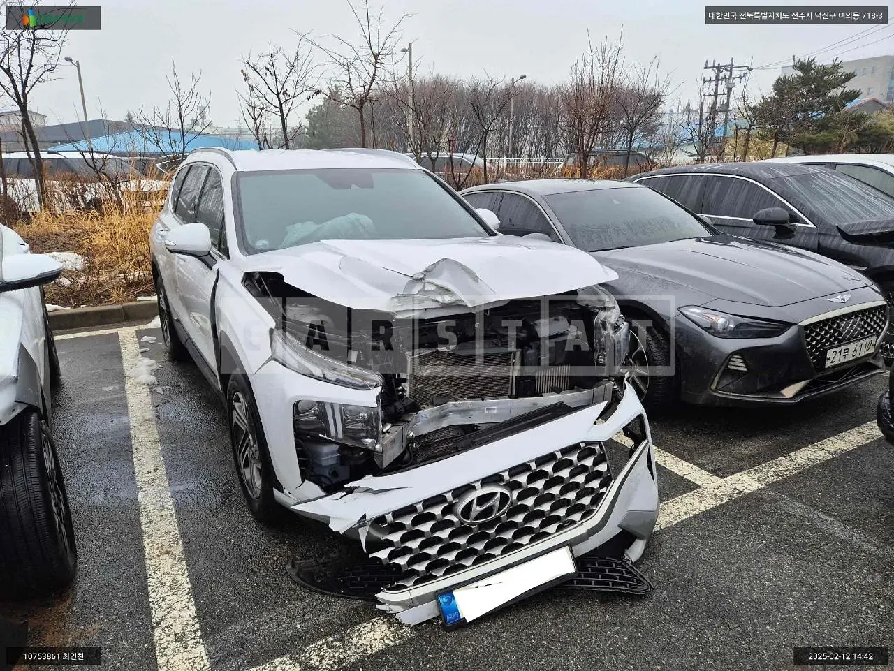 Photo 2 of 19: 2021 Hyundai Santa Fe, VIN KMHS381HGMU412785 — Korean insurance auction