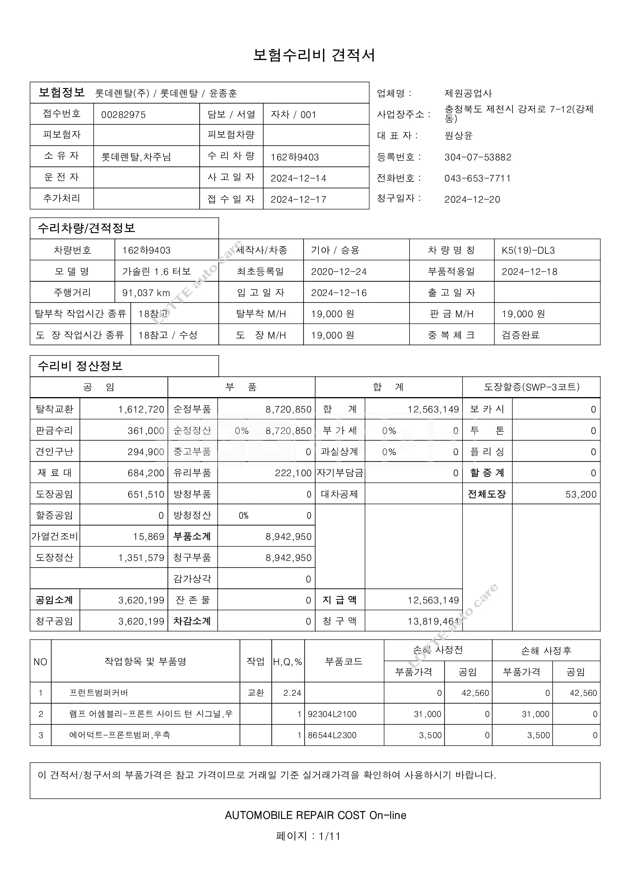 Photo 2 of 19: 2021 Kia K5 — Korean insurance auction
