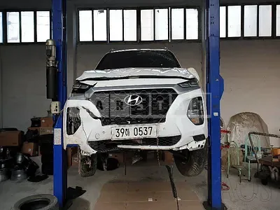 Photo 1 of 15: 2019 Hyundai Santa Fe, VIN KMHS281BDKU127718 — Korean insurance auction