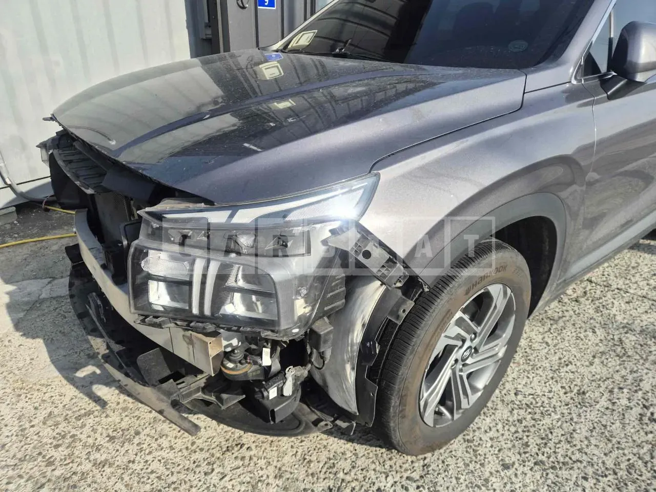 Photo 2 of 25: 2021 Hyundai Santa Fe, VIN KMHS281HHMU373424 — Korean insurance auction