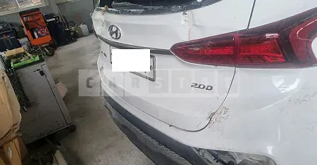 Photo 2 of 34: 2019 Hyundai Santa Fe, VIN KMHS381BBKU080204 — Korean insurance auction