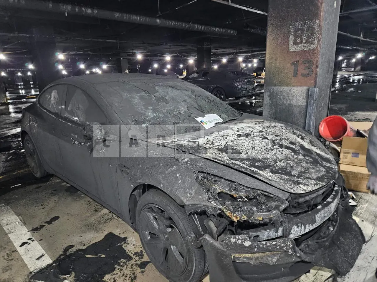 Photo 2 of 19: 2022 Tesla Model 3 Long Range, VIN 5YJ3E1EB3NF306617 — Korean insurance auction