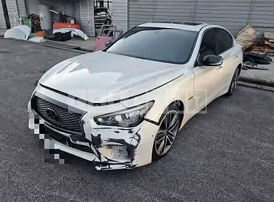Photo 1 of 13: 2015 Infiniti Q50S Hybrid, VIN JNKAV71E3FM540211 — Korean insurance auction
