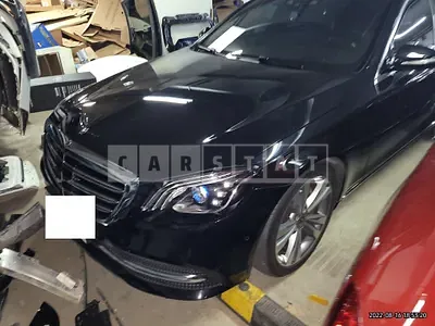 Photo 1 of 17: 2018 Mercedes-Benz S400d 4Matic L, VIN WDDUG3FB8JA375823 — Korean insurance auction