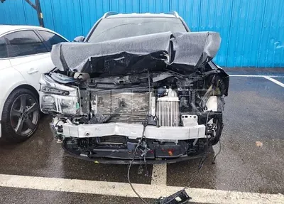 Photo 1 of 17: 2021 Hyundai Santa Fe, VIN KMHS381HGMU346731 — Korean insurance auction
