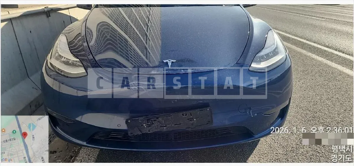 Photo 2 of 4: 2021 Tesla Model Y Standard Range — Korean insurance auction