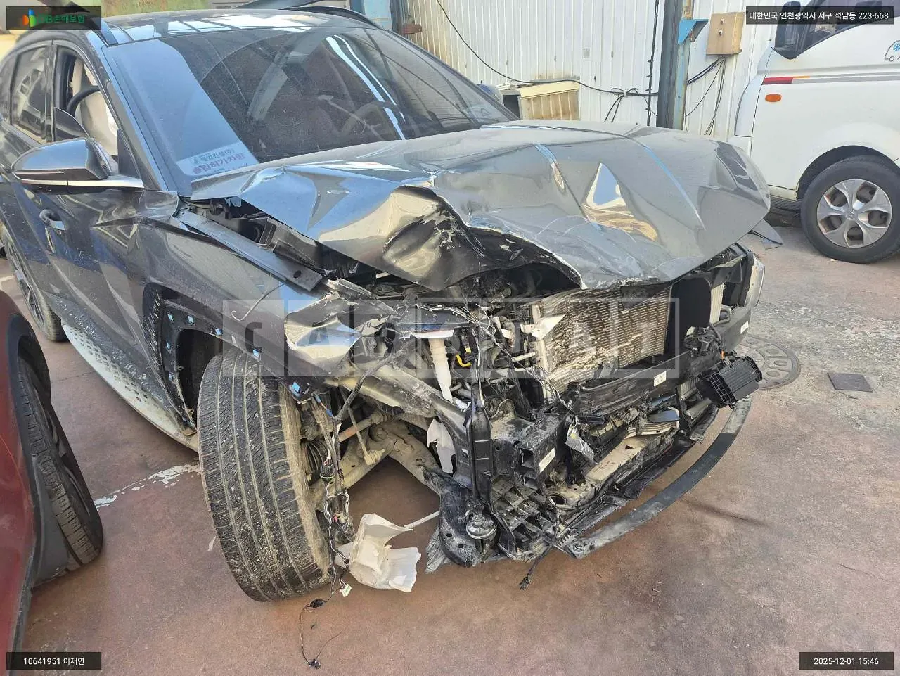 Photo 2 of 15: 2021 Hyundai Tucson Hybrid, VIN KMHJE811BMU010277 — Korean insurance auction