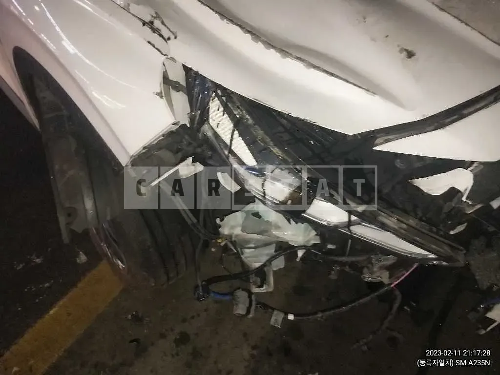 Photo 2 of 28: 2019 Hyundai Santa Fe, VIN KMHS381CBKU120465 — Korean insurance auction