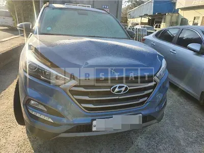 Photo 1 of 9: 2015 Hyundai Tucson, VIN KMHJ381ABGU074238 — Korean insurance auction