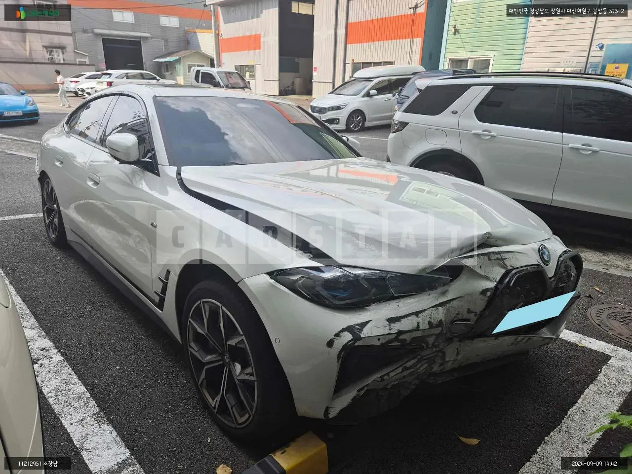 Photo 2 of 17: 2023 BMW i4 eDrive, VIN WBY71AW05RFR77877 — Korean insurance auction