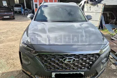 Photo 1 of 8: 2019 Hyundai Santa Fe, VIN KMHS381CDKU016600 — Korean insurance auction